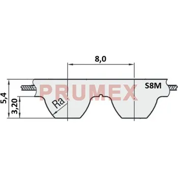 Řemen ozubený 1184 S8M optibelt STD rukáv