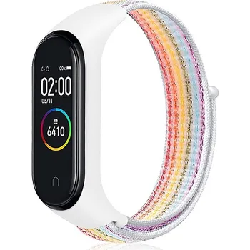 Xiaomi Mi Band 3/4 náhradní náramek Nylon Barva: Vícebarevná duha MBSCZ-NLN017