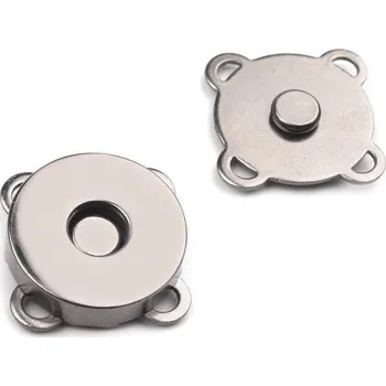 Galanterie Magnetické zapínání 18mm NIKL ČERNÝ našívací