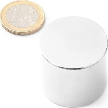 Dekorativní magnet Neodymový magnet kotouč Ø 33 mm, v. 30 mm, síla 55 kg