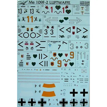 Plastikový model Print Scale 1/72 Me 109 F-2 Luftwaffe (wet decals)