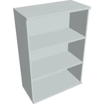 Kancelářský vozík HOBIS skříň policová otevřená - S 3 80, šedá + doprava zdarma