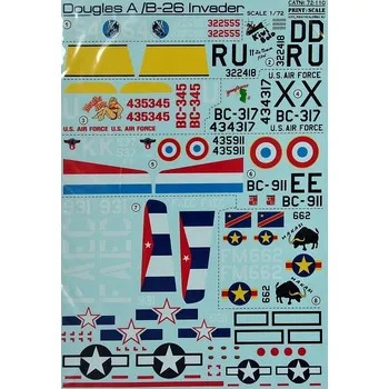 Plastikový model Print Scale 1/72 Douglas A/B-26 Invader (wet decals)