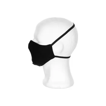 rouška Černá bavlněná rouška