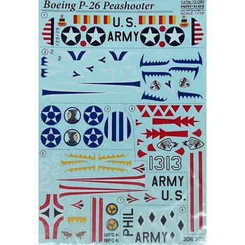 Plastikový model Print Scale 1/72 Boeing P-26 Peashooter (wet decals)