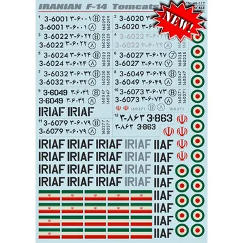 Plastikový model Print Scale 1/48 Iranian F-14 Tomcats (wet decals)