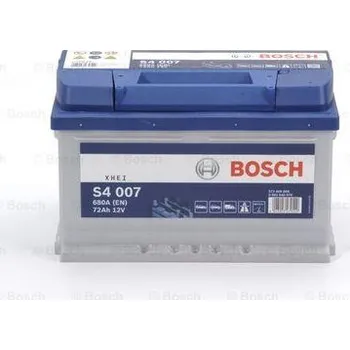 Autobaterie 72Ah P,s.p.680A, 12V, 278x175x175, BOSCH S4