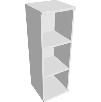 Kancelářský vozík HOBIS skříň policová otevřená - S 3 40, bílá + doprava zdarma