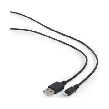 Datový kabel GEMBIRD CABLEXPERT Kabel USB 2.0 Lightning (IP5 a vyšší) nabíjecí a synchronizační kabel, 2m, černý