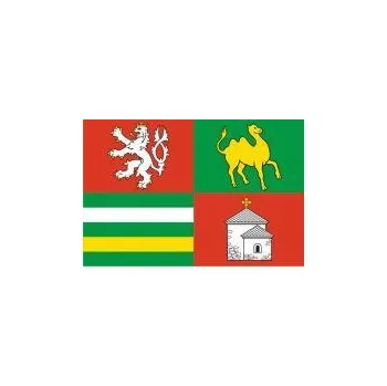 Vlajka Vlajka Plzeňského kraje vlajka - 30 x 45 cm - tunel, karabina