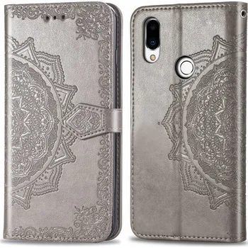 Pouzdro na tablet VSECHNONAMOBIL 22531 ART Peňaženkový kryt Meizu Note 9 ORNAMENT šedý