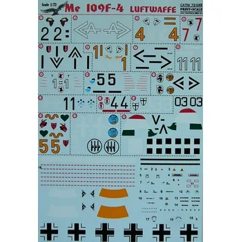 Plastikový model Print Scale 1/72 Me 109 F-4 Luftwaffe (wet decals)