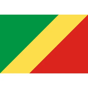 Vlajka Kongo vlajka - 30 x 45 cm - tunel, karabina