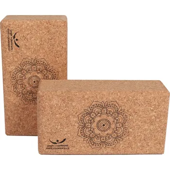 Korková cihlička na jógu Mandala