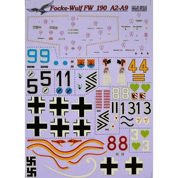 Plastikový model Print Scale 1/48 Focke Wulf Fw 190A2-A9 (wet decals)