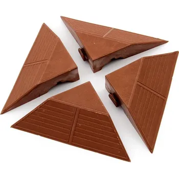 Hnědý plastový rohový nájezd pro terasovou dlažbu Linea Combi - 4,8 cm - 4 ks