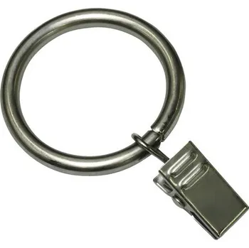 Gardinia Europa kroužky s háčky a žabkami 19 mm 10 ks