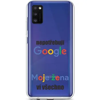 Pouzdro na mobilní telefon Kryt Samsung A41 silikon Google (obal neboli pouzdro na Samsung A41)