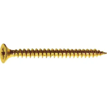 Vrut Univerzální vrut 3,0x40 PZ, zapuštěná hlava, zinek žlutý, 400ks