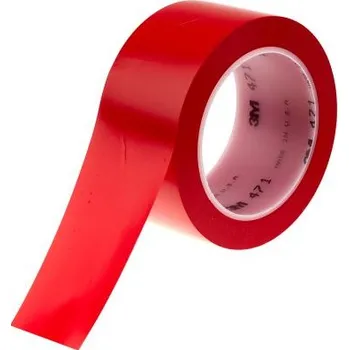 Lepicí páska 3M 471 PVC lepicí páska, 50 mm x 33 m, červená