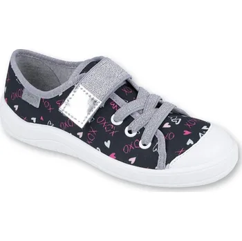 Chlapecké tenisky Divčí textilní tenisky Befado 251Q142 srdíčkové Velikost: 40 (EU)