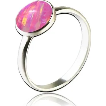 Prsten NUBIS® Stříbrný prsten s opálem - velikost 51 - NBP95-OP22-51