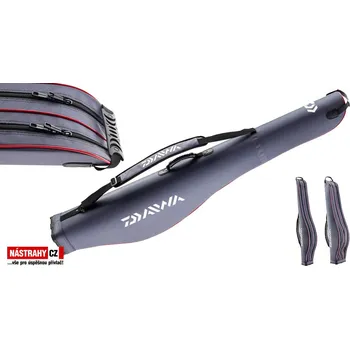Obal na prut s navijákem tvrdý - Daiwa - Vel. M, 2 pruty - 128 cm