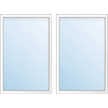 Okno Plastové okno dvoukřídlé se štulpem ARON Basic bílé 1050 x 900 mm