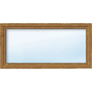 Okno Plastové okno jednokřídlé ARON Basic bílé/zlatý dub 1200 x 650 mm DIN levé