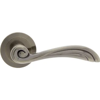 Dveřní kování Alub Gracja R patina M9 - nikl lakovaný Stříbrná