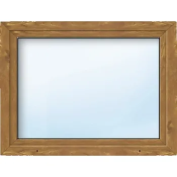 Okno Plastové okno jednokřídlé ARON Basic bílé/zlatý dub 900 x 800 mm DIN levé