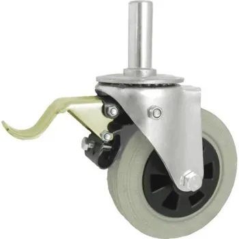 Pojezdové kolečko Pryžové kolo 160 mm otočná vidlice s čepem