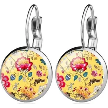 Náušnice Ocelové náušnice vintage flower 4