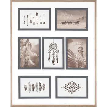 Rám na obraz Atmosphera Fotorámeček, 7 fotek, Atmosphera, dřevěný rám