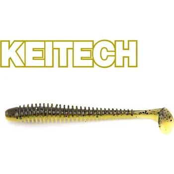 Umělá nástraha Gumová Nástraha Keitech Swing Impact 4", 10cm Watermelon PP. / Yellow (8ks)
