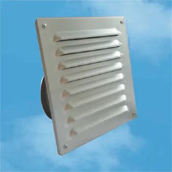 Větrací mřížka REFAX větrací mřížka hliníková 190x190 s adapterem - antracit RAL7016, adapter D150 mm