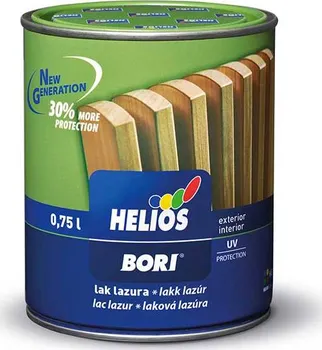 Lak na dřevo Helios Bori laková lazura 0,75 l