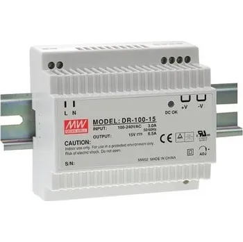 spínaný zdroj MEAN WELL DR-100-12 Spínaný zdroj na DIN lištu 100W 12V