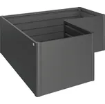 Vyvýšený záhon Biohort L plechový 201 x 201 x 77 cm tmavě šedý metalický