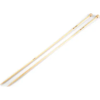 Jehlice Rovné jehlice č. 3; 3,5; 4 bambus - 3 (4) bambus střed