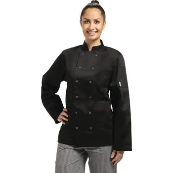 Gastro oděv Whites Chefs Clothing Whites kuchařský rondon Vegas s dlouhým rukávem, černý Velikost: XXL