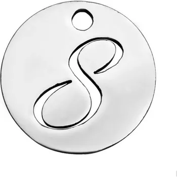 Módní doplněk Šperky4U Drobný kulatý ocelový přívěšek - číslice - OK1172-8