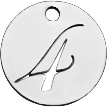 Přívěsek Šperky4U Drobný kulatý ocelový přívěšek - číslice - OK1172-4