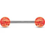 Šperky4U Piercing do jazyka akrylát - PJ01148-O