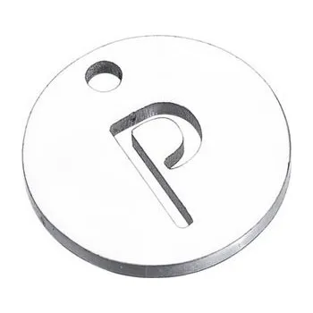 Šperk Šperky4U Drobný kulatý ocelový přívěšek - iniciála - OK1146-P