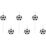 Partydeco svíčky Fotbalové míče  6 ks