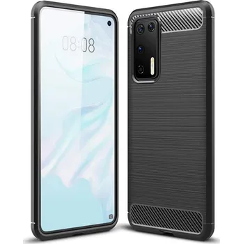 Pouzdro na mobilní telefon Pouzdro Carbon Case pro Huawei P40 černé