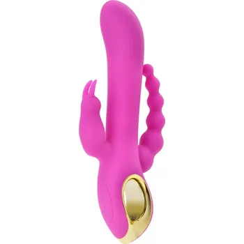 Vibrátor VÍCEFUNKČNÍ VIBRÁTOR TROJITÝ STIMULÁTOR KLITORISU, VAGÍNY A ANÁLU - 7