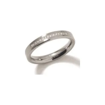 Módní doplněk Titanový prsten BOCCIA s diamanty 0120-04