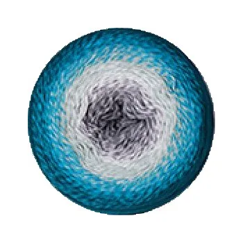 Příze YarnArt Flowers 289 tyrkysovo-bílá